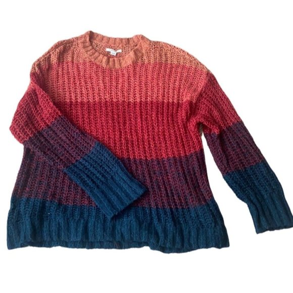 American Eagle Outfitters Sweaters - American Eagle Color Block Knit Sweater Size Large